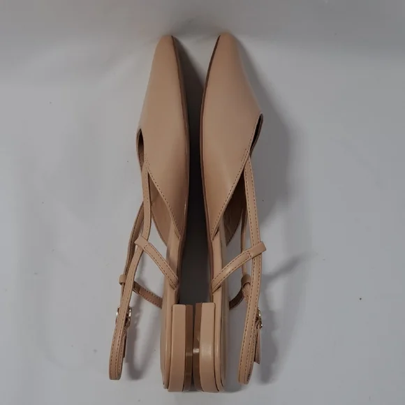 Dream Pairs Beige Pointed Slingback Flats - Picture 4 of 12
